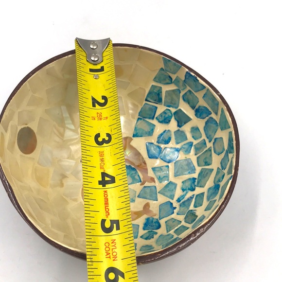 Imported Coconut Shell Bowl w/ two Dolphins - Picture 6 of 6